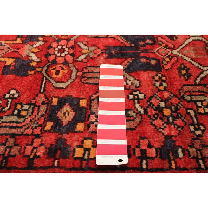 ECARPETGALLERY Hand-knotted Andelz Red Wool Rug - 3'5 x 9'7