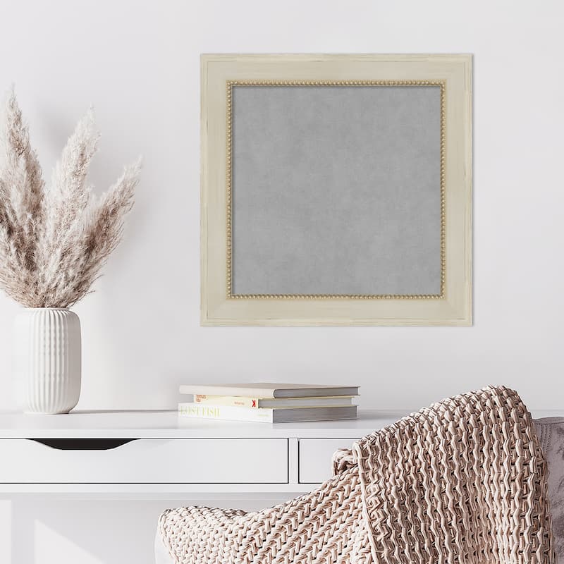 Amanti Art Parthenon Cream Framed Magnetic Board