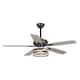 52" Farmhouse Wood 5-Blade LED Ceiling Fan with Light Kit