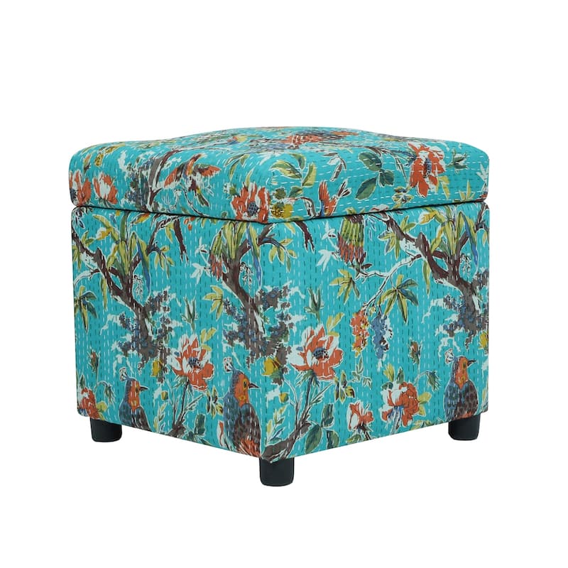 Jennifer Taylor Home Jacob 18" Storage Cube Ottoman