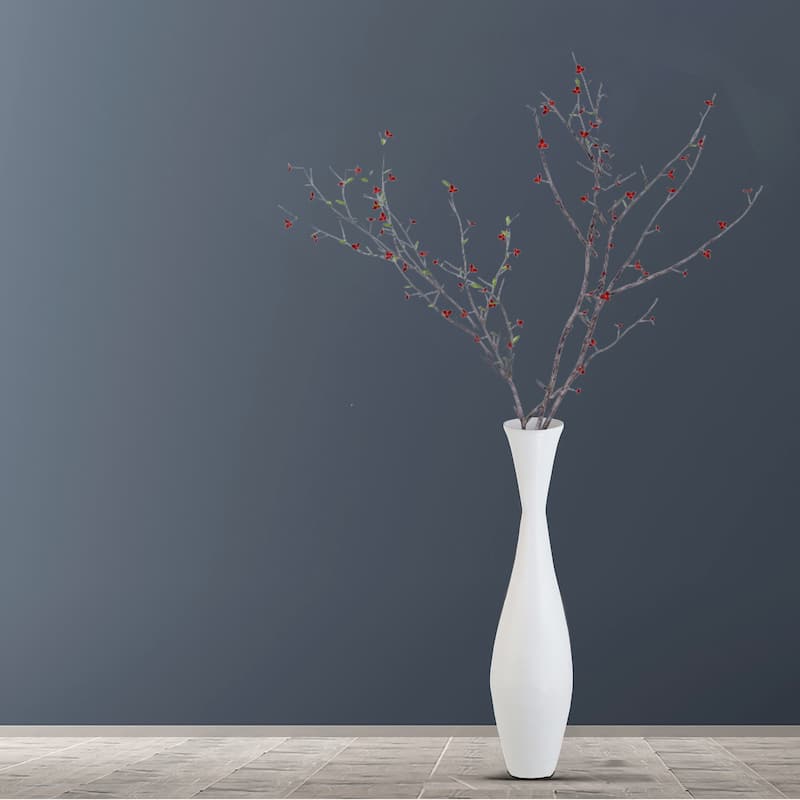 Bamboo Floor Vase - 43-inch Modern Elegance, Living Room Decor, Entryway, Dining Accent, Versatile Floral Styling, Home Decor