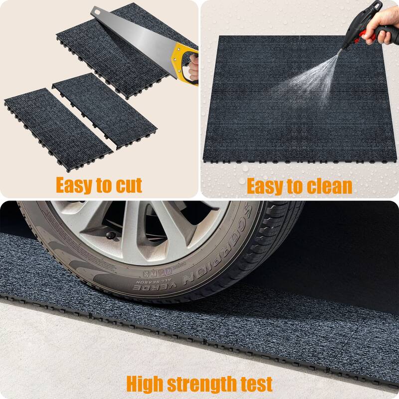 Carpet floor 12" Patio Deck Tiles, DIY Module Interlocking Decking Carpet, Easy and Quick Installation Court Tiles,36pcs