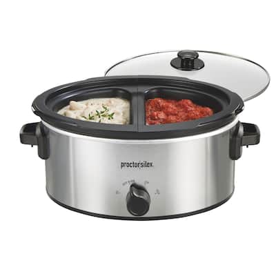 6 Quart Double-Dish Slow Cooker