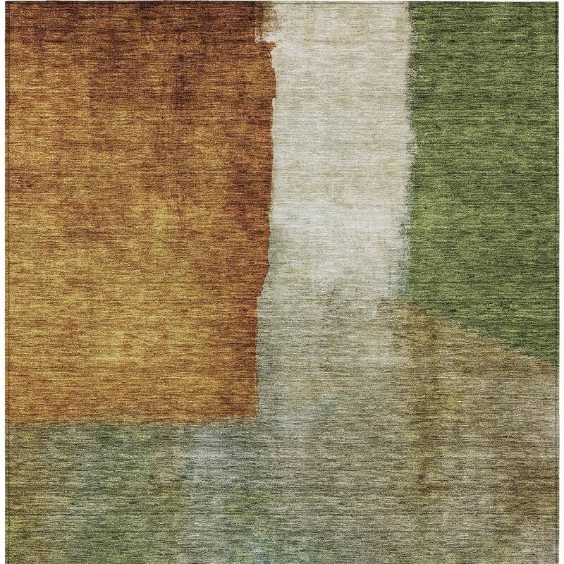 HomeRoots Abstract Transitional Rectangle Outdoor Rug