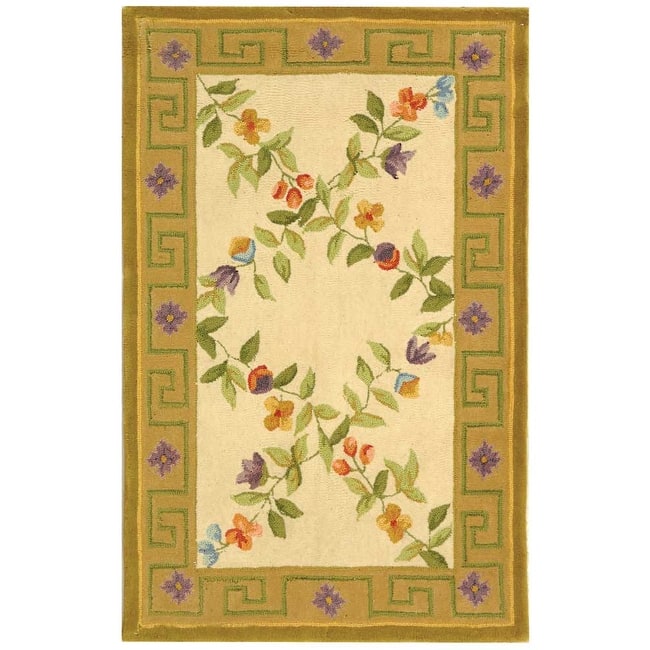 SAFAVIEH Handmade Berkeley Bice Botanical Wool Rug