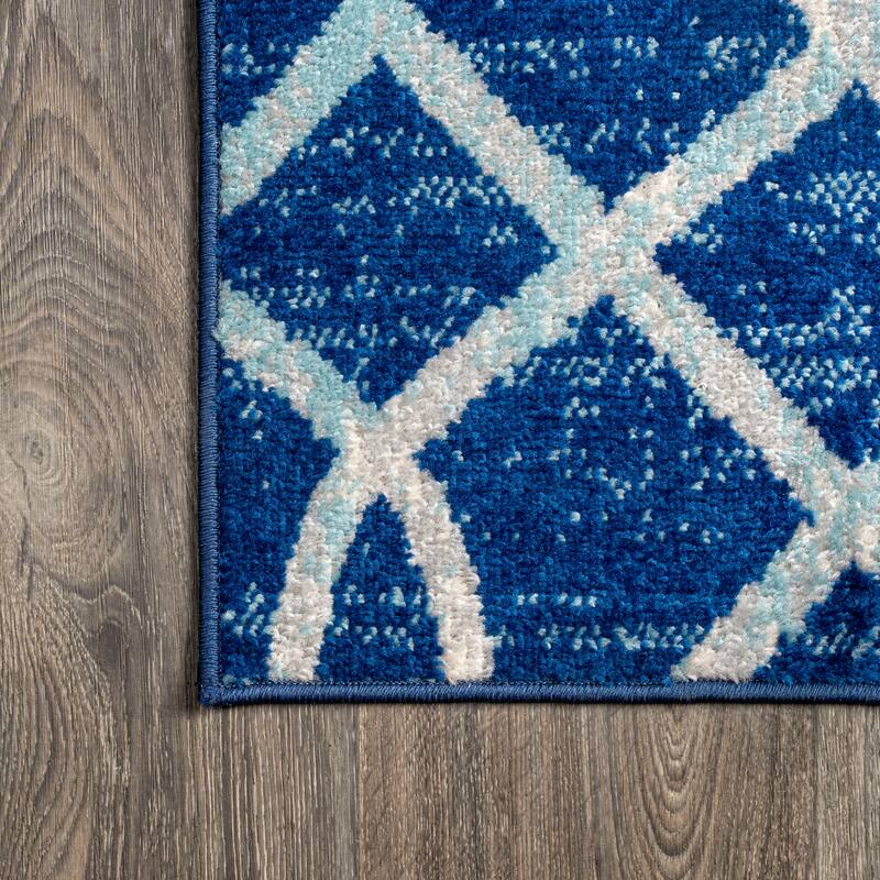 JONATHAN Y Moroccan Ogee Fretwork Area Rug