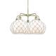 Option Antique Brass / White Glass with White Rope