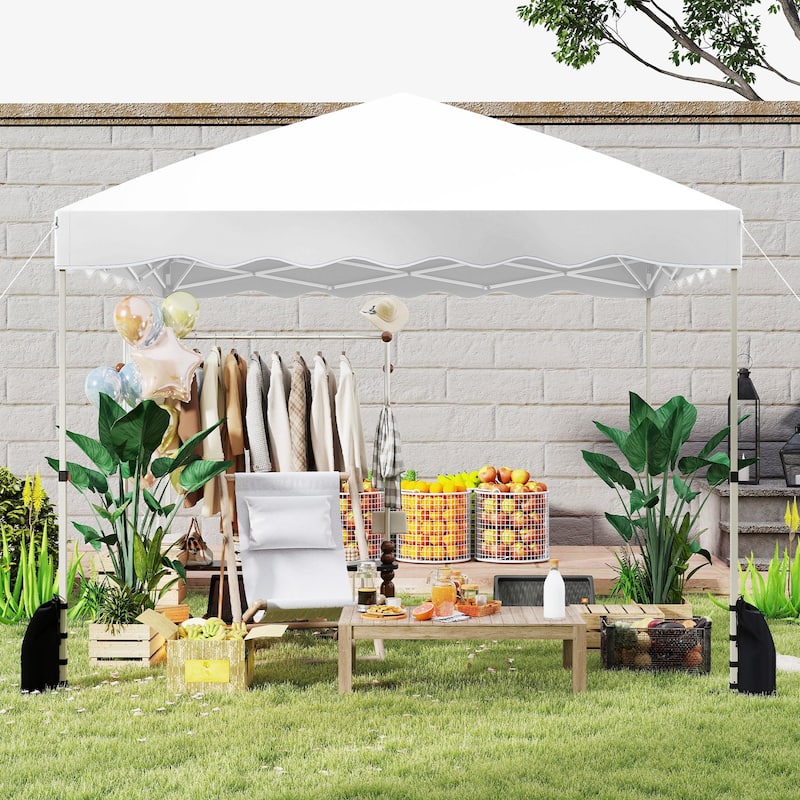 Gymax 10 X 10 FT Pop up Canopy Tent Portable Foldable Patio Shelter w/