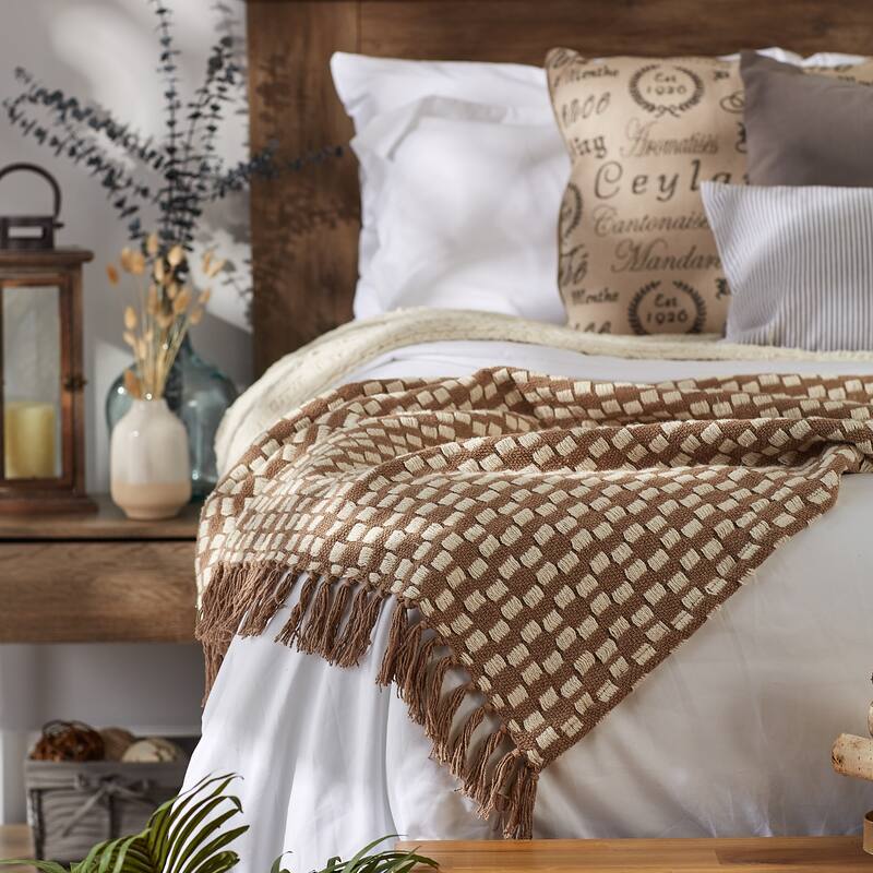 DII Stone Urban Check Throw