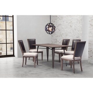 Titus Rectangular Titus Rectangular Dining Table Rustic Black & Brown - Bed Bath & Beyond ...