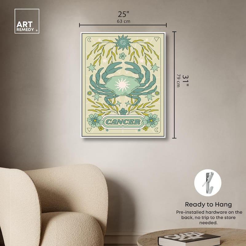 Cancer Stars Card Canvas by Art Remedy