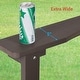preview thumbnail 22 of 102, BONOSUKI Patio Adirondack Chair w/Cupholder,Weather Resistant-Set of 4