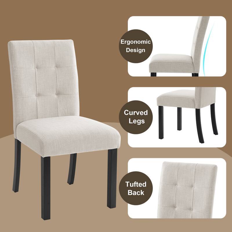 6 Piece Modern Dining Table Set, 63" Faux Marble Dining Table with Geometric Legs & 4 Upholstered Chairs & 1 Bench