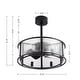 preview thumbnail 78 of 79, 20"/28" Modern 3/5/7-Blade Caged Crystal Ceiling Fan with Light Kit and Remote
