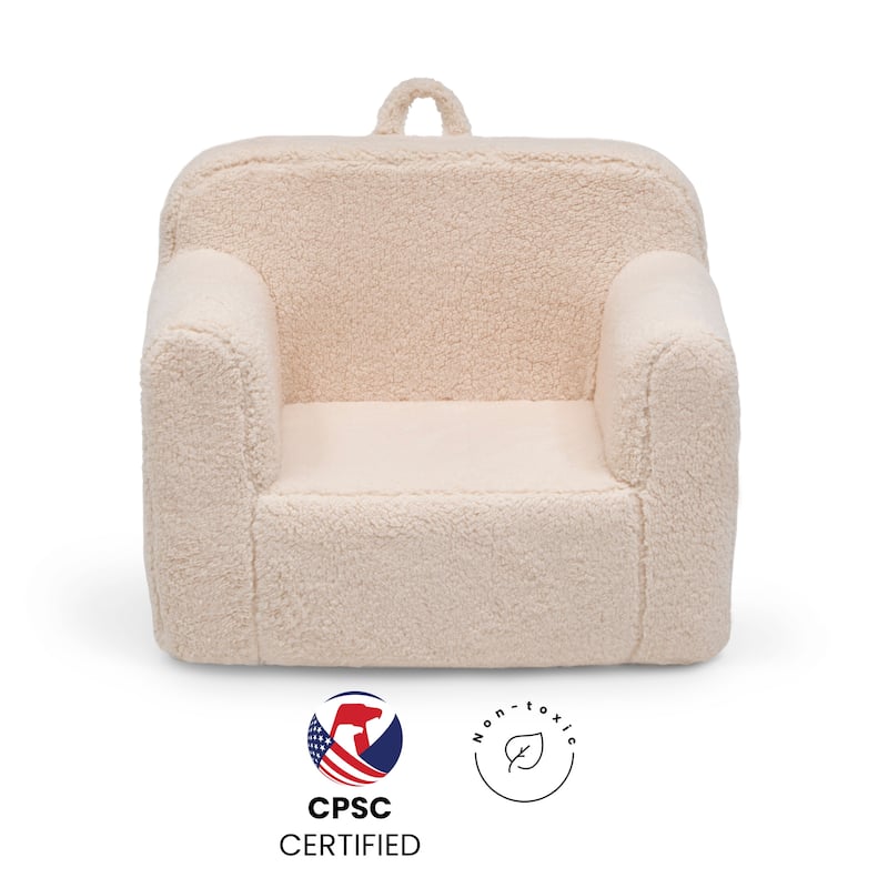 Delta Children Cozee Sherpa Chair for Kids for Ages 18 Months and Up