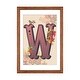 preview thumbnail 15 of 18, iCanvas "W" by Valentina Harper Walnut - 24x16x1
