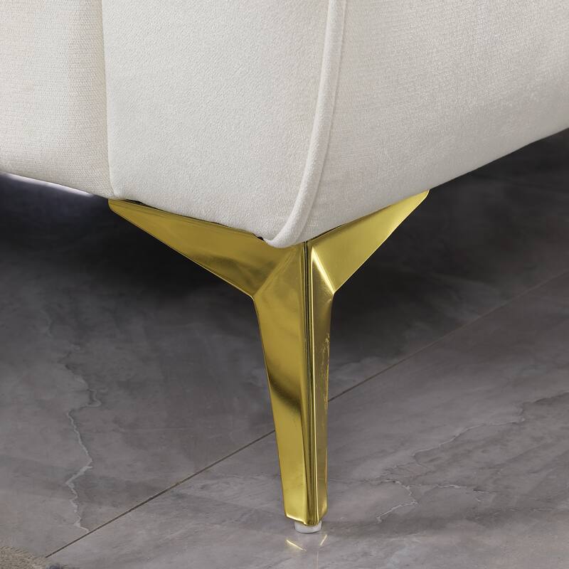 Chesterfield Velvet Upholstered 3 Seater Sofa, Tufted Button Deep Seat Sofa, Stanford Sofa with Scroll Arms & Scroll Back