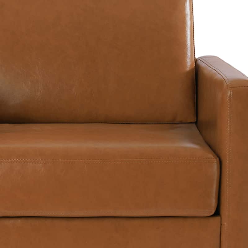 uixe Modern Upholstered Swivel Accent Chair with Pocket Spring Seat