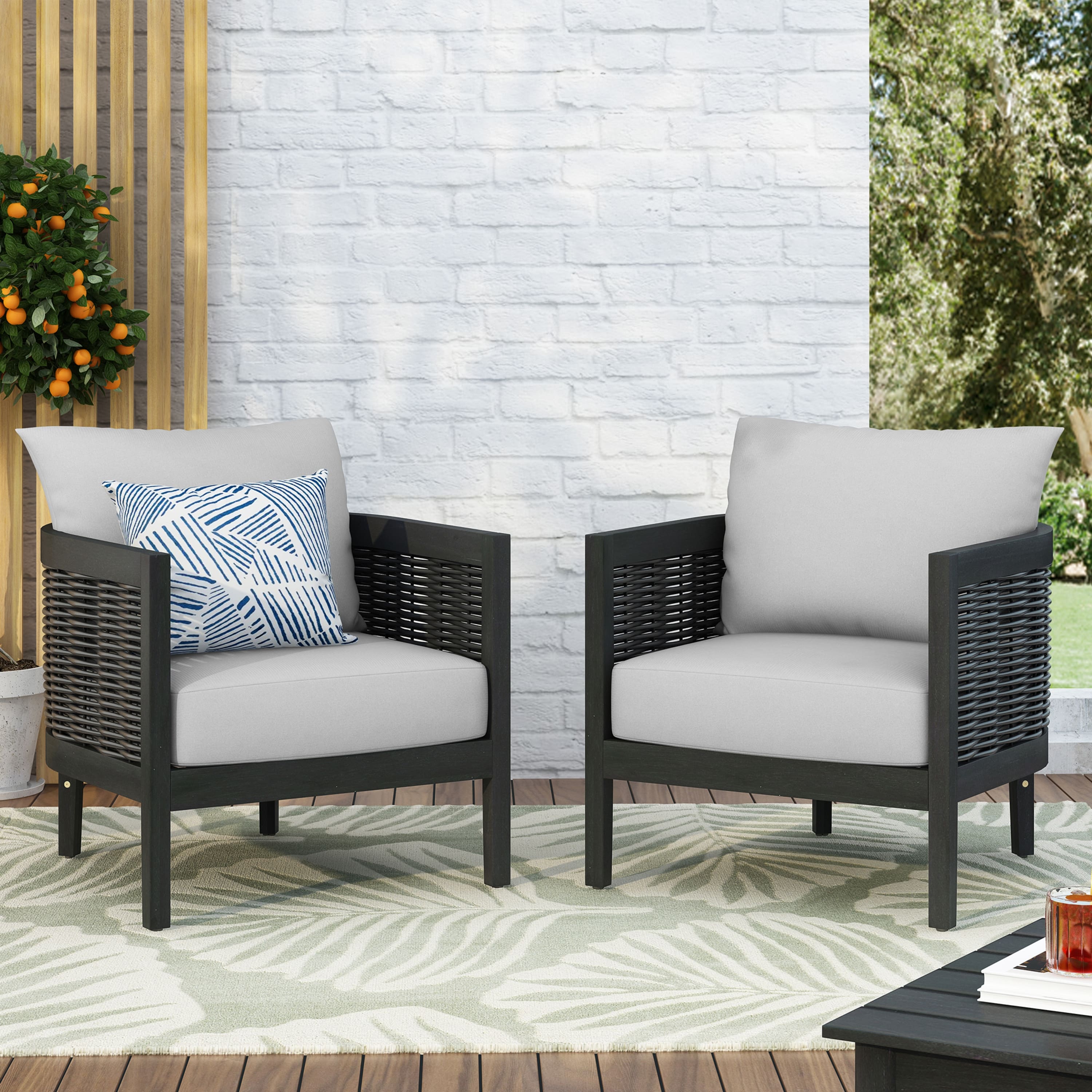 Option PolyesterGreyCushion