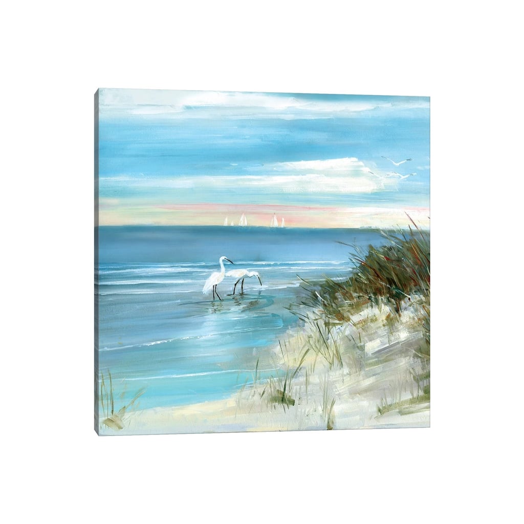 iCanvas "Shore Fishing" by Sally Swatland Canvas Print