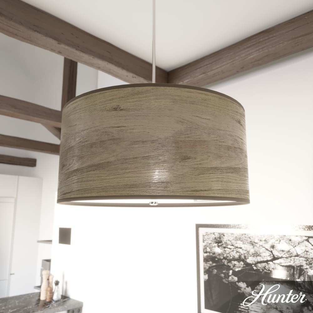 Hunter Solhaven Drum Pendant Light