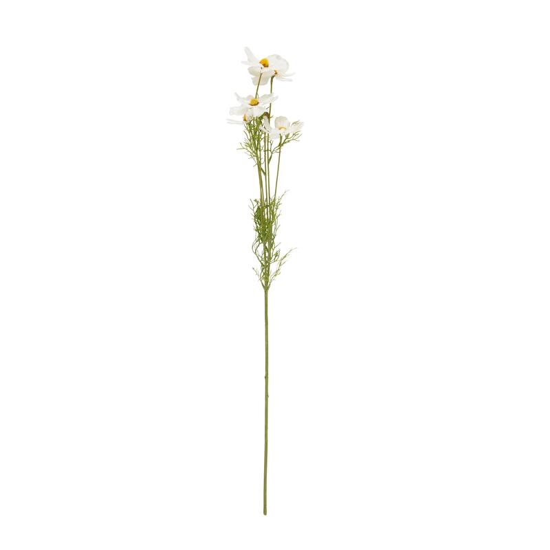 White Faux Foliage Tall Galsang Artificial Flower Stem (Set of 12)