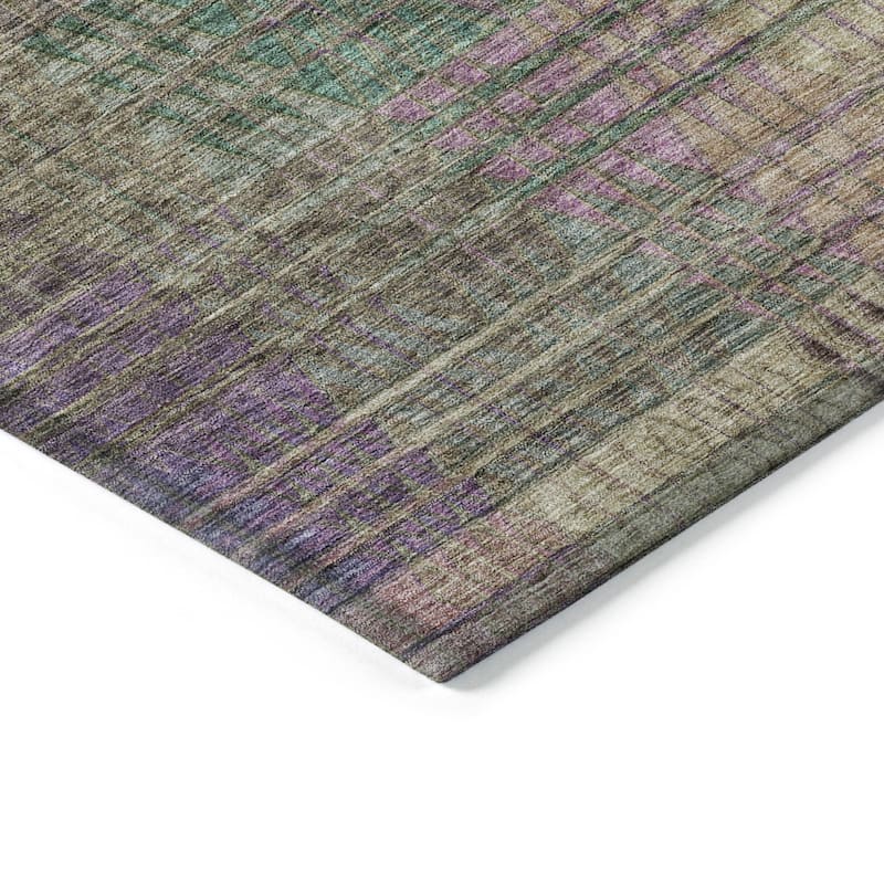 HomeRoots Abstract Transitional Rectangle Outdoor Rug