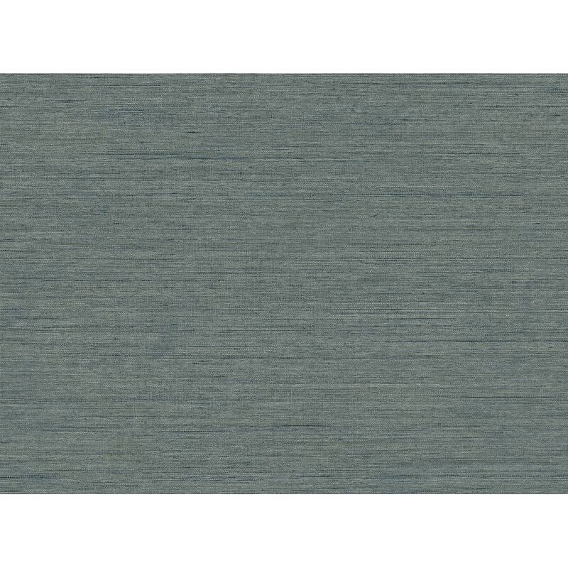 Seabrook Designs Threaded Embossed Vinyl Unpasted Wallpaper - 27 in W x 27 ft. L - Aerial Blue