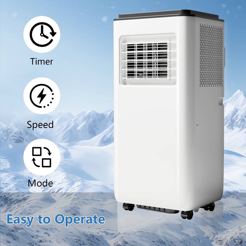 8,000BTU Portable Air Conditioner, 3-in-1 Quiet AC Unit,Up to 350 sq. ft