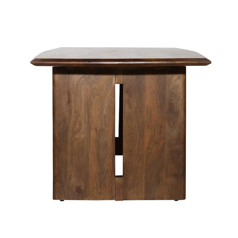 Raven 83" Wide Mango Dining Table, Brown