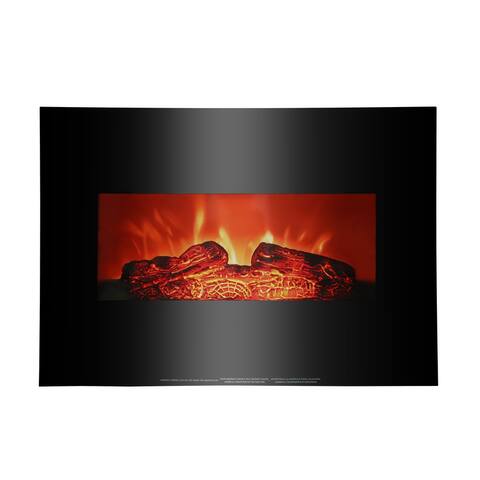 1400w Electric Wall Mounted Fireplace Heater w/ Adjustable Heating(26 Inch) - 26 Inch