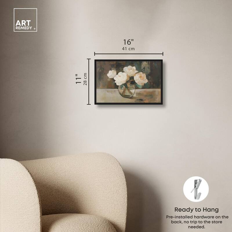 Creamy Cascade Cluster I Canvas by Art Remedy