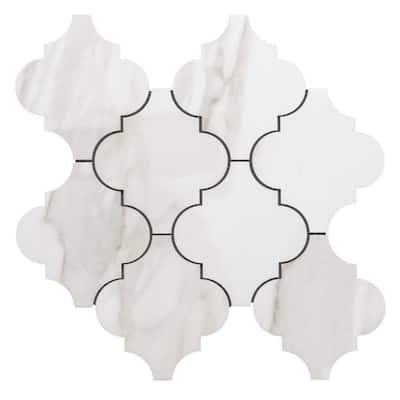 The Tile Life Stately Arabesque 11x12 Porcelain Floor, Wall & Backsplash Tile