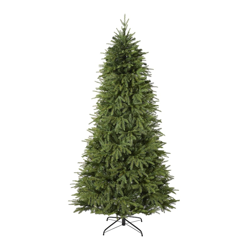 8ft. Fir Look Artificial Christmas Tree with 700 Clear LED Lights and 3470 Branches - Grand Holiday X-Mas Showstopper