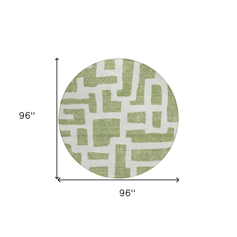 HomeRoots Abstract Transitional Rectangle Outdoor Rug