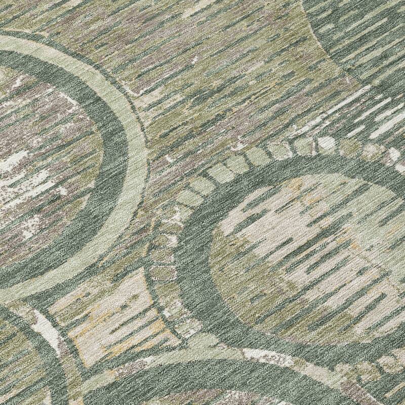 Machine Washable Indoor/ Outdoor Modern Grover Chantille Rug