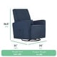preview thumbnail 23 of 25, Evolur Holland Upholstered Plush Seating Glider Swivel