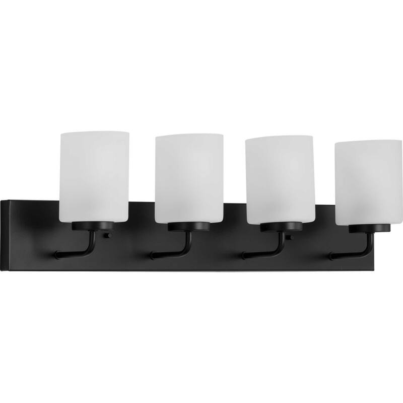 Progress Lighting Merry 4 Light 30" Wide Bathroom Vanity Light - Matte Black