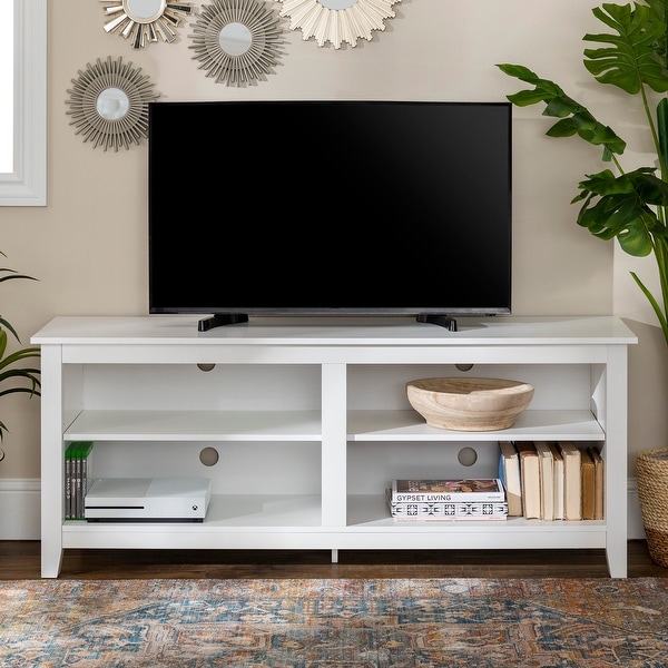White tv stand 58 cheap inch