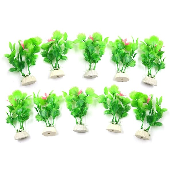 Shop 10pcs Green Decor Grass Plants For Aquarium Fish Tank
