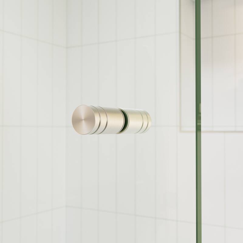 Glass Warehouse 58.25" x 34" Frameless Shower Bath Door - Door Only