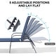 preview thumbnail 41 of 62, Set of 4 Lounge Chairs Outdoor Chaise Lounge with Arms and Adjustable Back