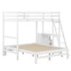 preview thumbnail 13 of 43, Twin over Full Bunk Bed with Built-in Desk and Three Drawers