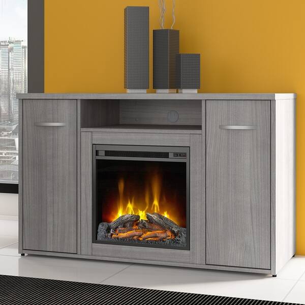 Studio C 48W Electric Fireplace by Bush Business Furniture