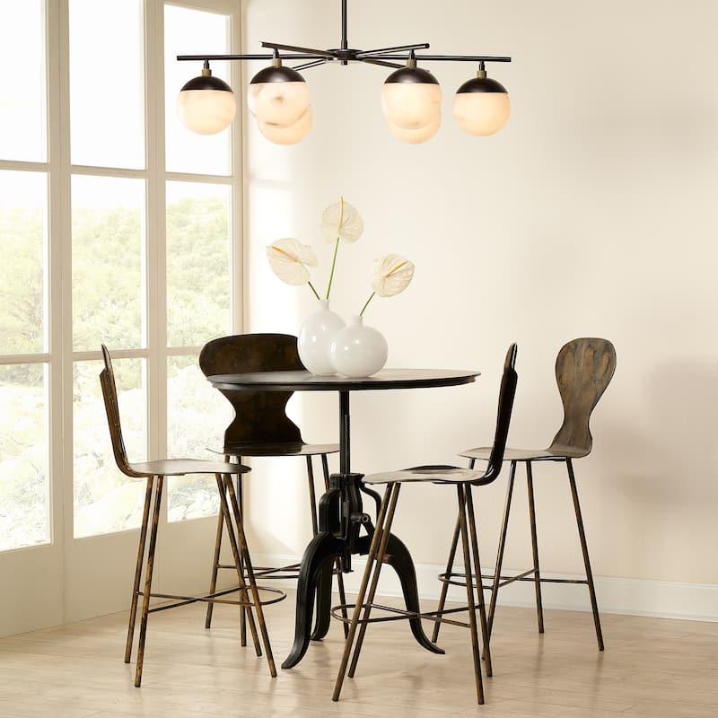 Jamie Young Metro Faux Alabaster 6-Light Chandelier