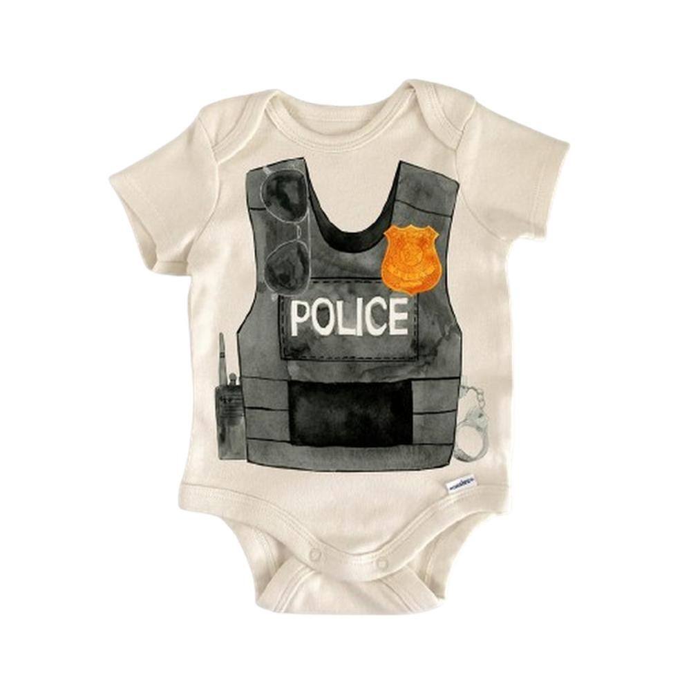 Police Armor - Baby Boy Girl Clothes Infant Bodysuit Funny Cute Newborn