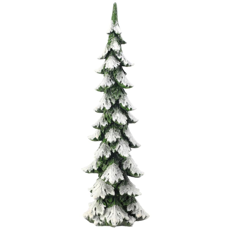 15" Resin Frosted Snow Tree - 20"