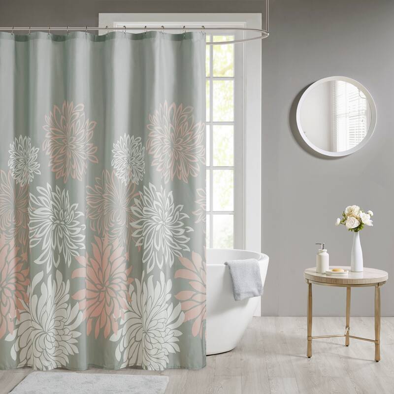 Madison Park Essentials Caldwell Printed Floral Shower Curtain