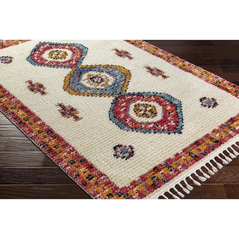 Livabliss Casual Casablanca Shag Tribal Area Rug