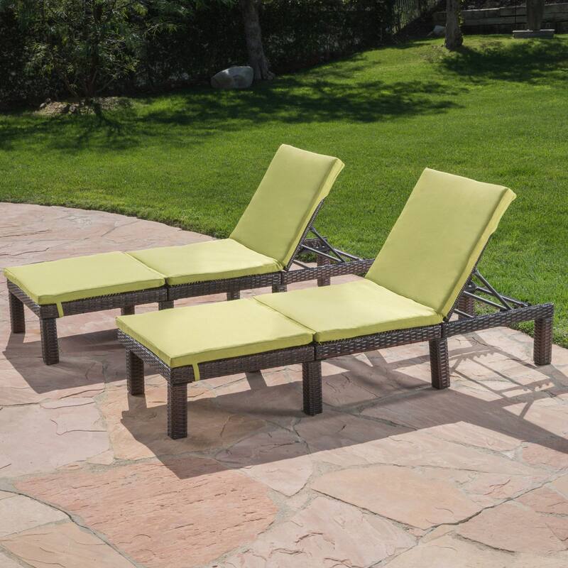 Jamaica Chaise Lounge Cushions ONLY (Set of 2) by Christopher Knight Home